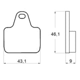 Pastiglie freno per A.P Racing Calipers, Accossato, Brembo Racing Calipers, PVM marca Accossato codice AGPA134