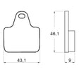 Pastiglie freno per A.P Racing Calipers, Accossato, Brembo Racing Calipers, PVM marca Accossato codice AGPA134