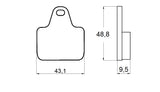 Pastiglie freno per A.P Racing Calipers, Accossato, Brembo Racing Calipers, PVM marca Accossato codice AGPA134