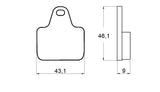 Pastiglie freno per A.P Racing Calipers, Accossato, Brembo Racing Calipers, PVM marca Accossato codice AGPA134