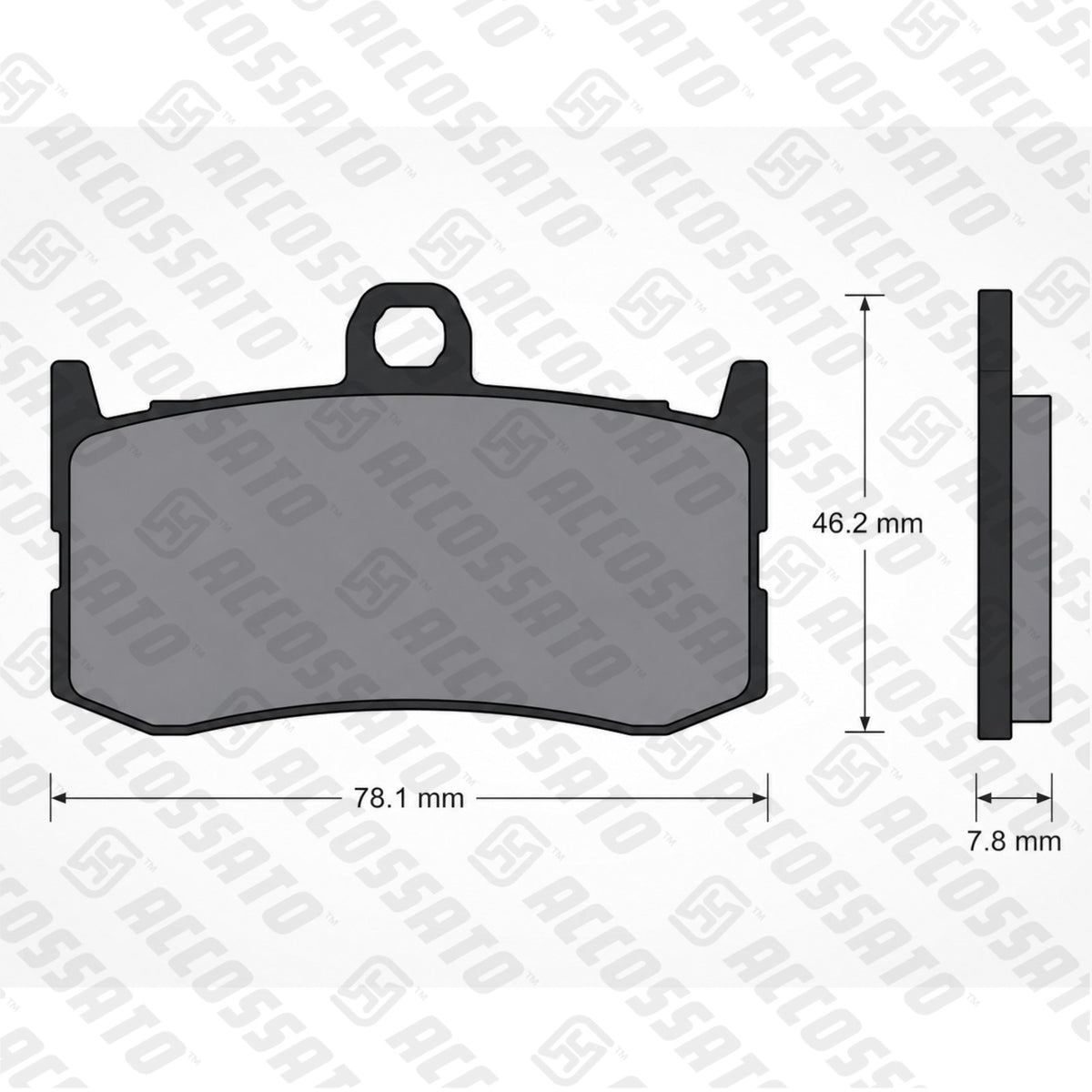 Pastiglie freno per Triumph marca Accossato codice AGPA138