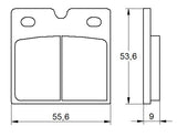 Pastiglie freno per Aprilia, Benelli, Ducati marca Accossato codice AGPA141