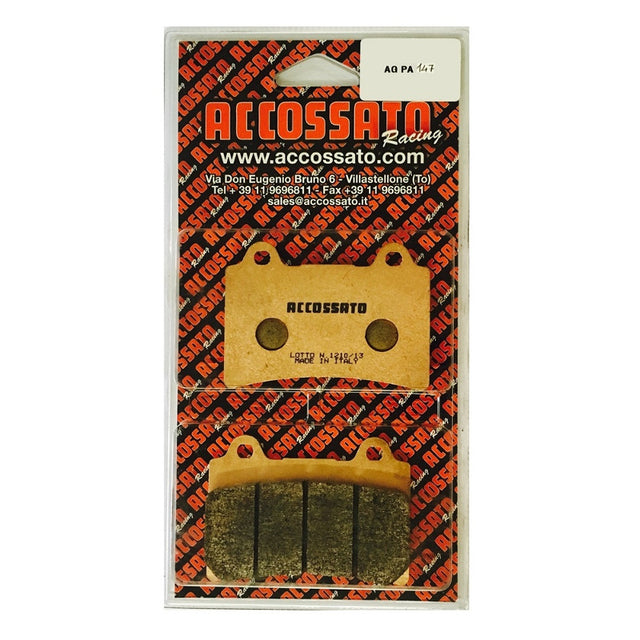 Kit Pastiglie Freno Accossato Per Moto YAMAHA, Mescola Made In Italy, codice AGPA147