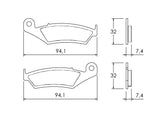 Pastiglie freno per Honda marca Accossato codice AGPA149
