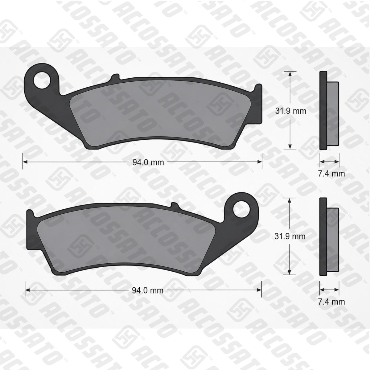 Pastiglie freno per Honda marca Accossato codice AGPA149
