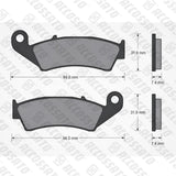 Pastiglie freno per Honda marca Accossato codice AGPA149