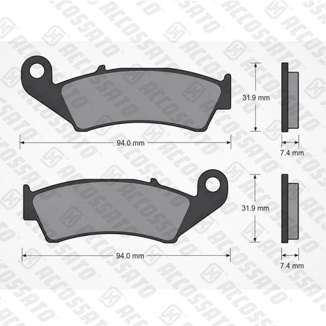 Pastiglie freno per Honda marca Accossato codice AGPA149