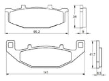 Pastiglie freno per Kawasaki, Suzuki marca Accossato codice AGPA153