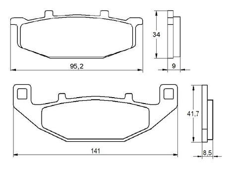 Pastiglie freno per Kawasaki, Suzuki marca Accossato codice AGPA153