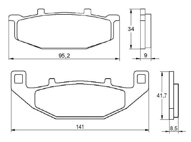 Pastiglie freno per Kawasaki, Suzuki marca Accossato codice AGPA153