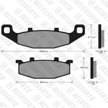 Pastiglie freno per Kawasaki, Suzuki marca Accossato codice AGPA153