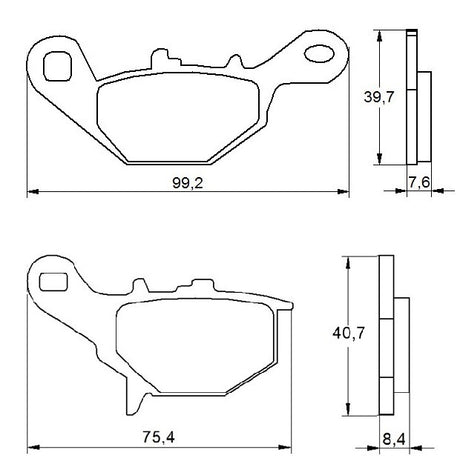 Pastiglie freno per Kawasaki, Suzuki marca Accossato codice AGPA154