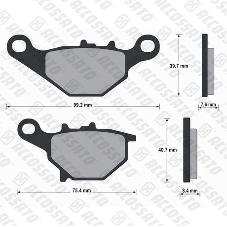 Pastiglie freno per Kawasaki, Suzuki marca Accossato codice AGPA154