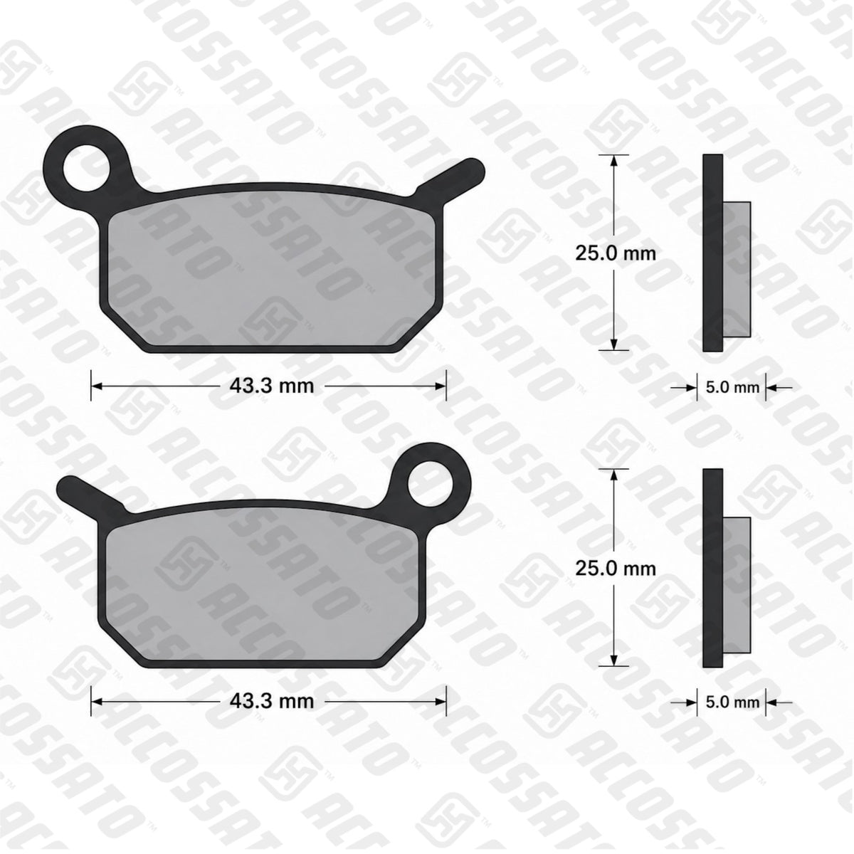 Pastiglie freno per KTM marca Accossato codice AGPA159