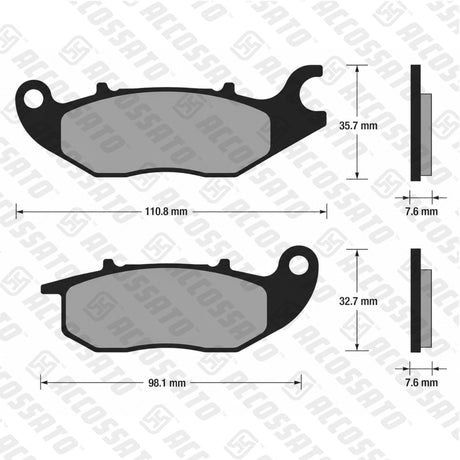 Pastiglie freno per Honda marca Accossato codice AGPA160