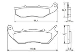 Pastiglie freno per Honda marca Accossato codice AGPA160