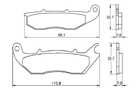 Pastiglie freno per Honda marca Accossato codice AGPA160