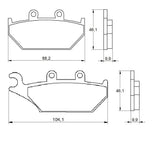 Pastiglie freno per Yamaha marca Accossato codice AGPA166
