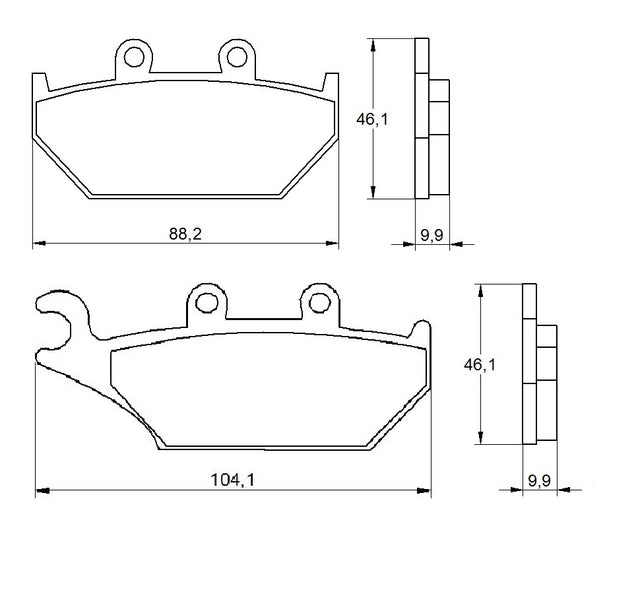 Pastiglie freno per Yamaha marca Accossato codice AGPA166