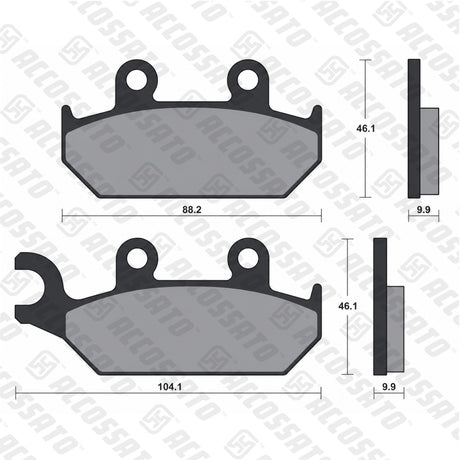 Pastiglie freno per Yamaha marca Accossato codice AGPA166