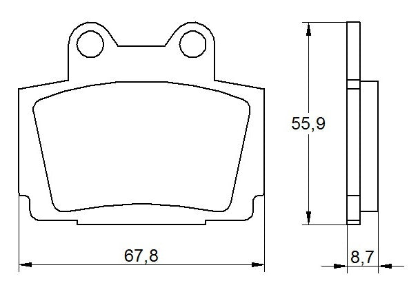 Pastiglie freno per Yamaha marca Accossato codice AGPA167