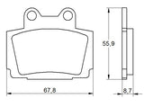 Pastiglie freno per Yamaha marca Accossato codice AGPA167
