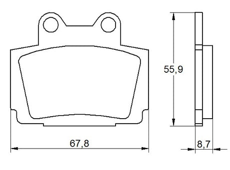 Pastiglie freno per Yamaha marca Accossato codice AGPA167