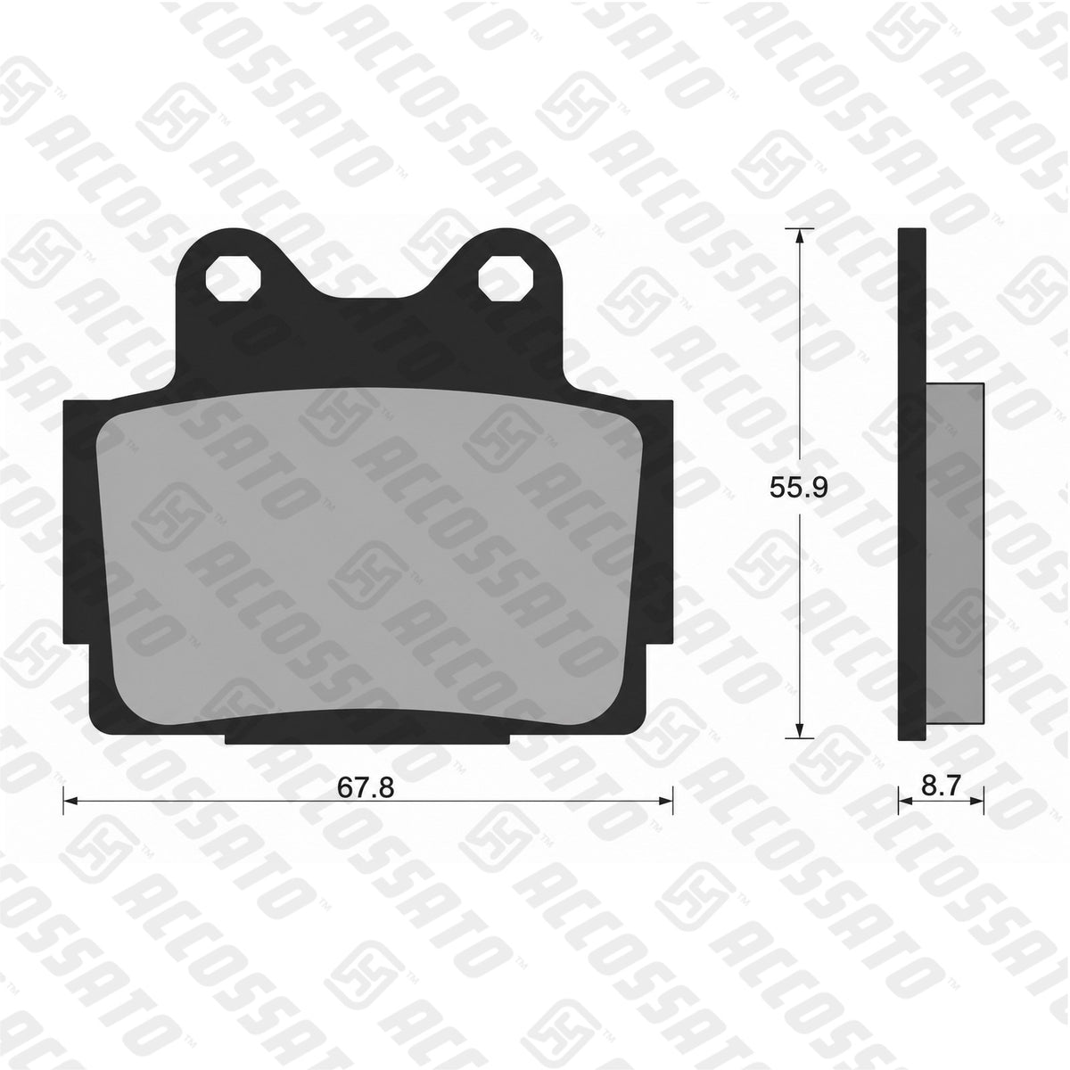 Pastiglie freno per Yamaha marca Accossato codice AGPA167