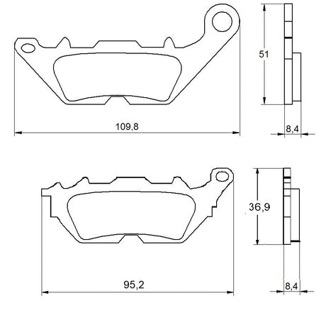 Pastiglie freno per Yamaha marca Accossato codice AGPA170