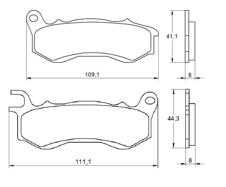 Pastiglie freno per Honda marca Accossato codice AGPA171