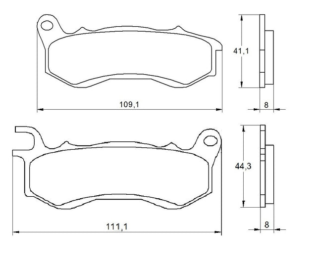 Pastiglie freno per Honda marca Accossato codice AGPA171
