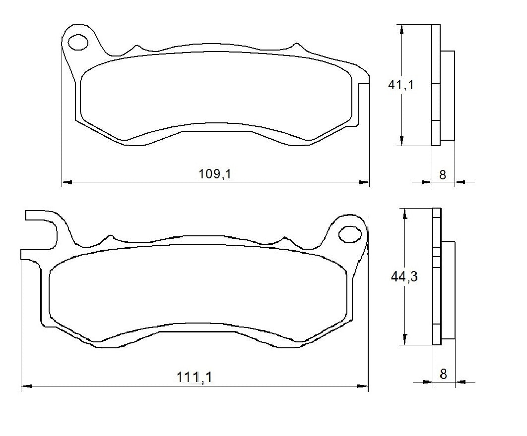 Pastiglie freno per Honda marca Accossato codice AGPA171