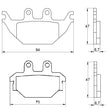 Pastiglie freno per Kawasaki, Yamaha marca Accossato codice AGPA173