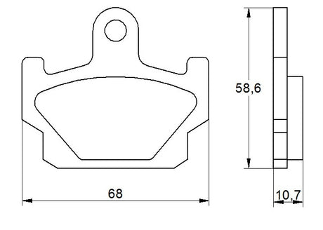 Pastiglie freno per Yamaha marca Accossato codice AGPA176