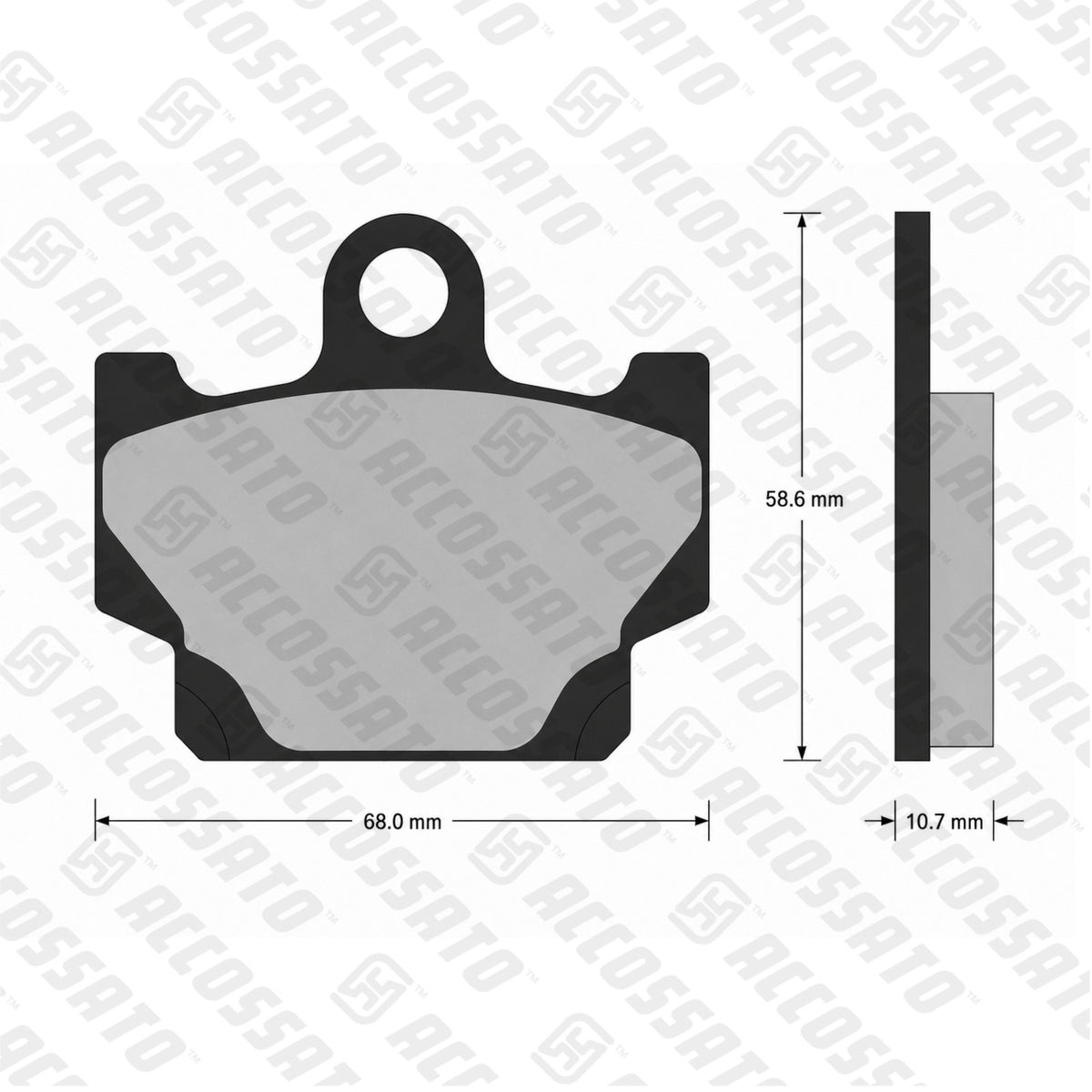 Pastiglie freno per Yamaha marca Accossato codice AGPA176