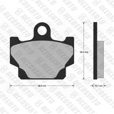 Pastiglie freno per Yamaha marca Accossato codice AGPA176