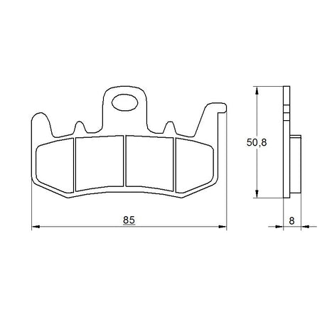 Pastiglie freno per Aprilia, Benelli, Ducati, Harley Davidson, Kawasaki marca Accossato codice AGPA177