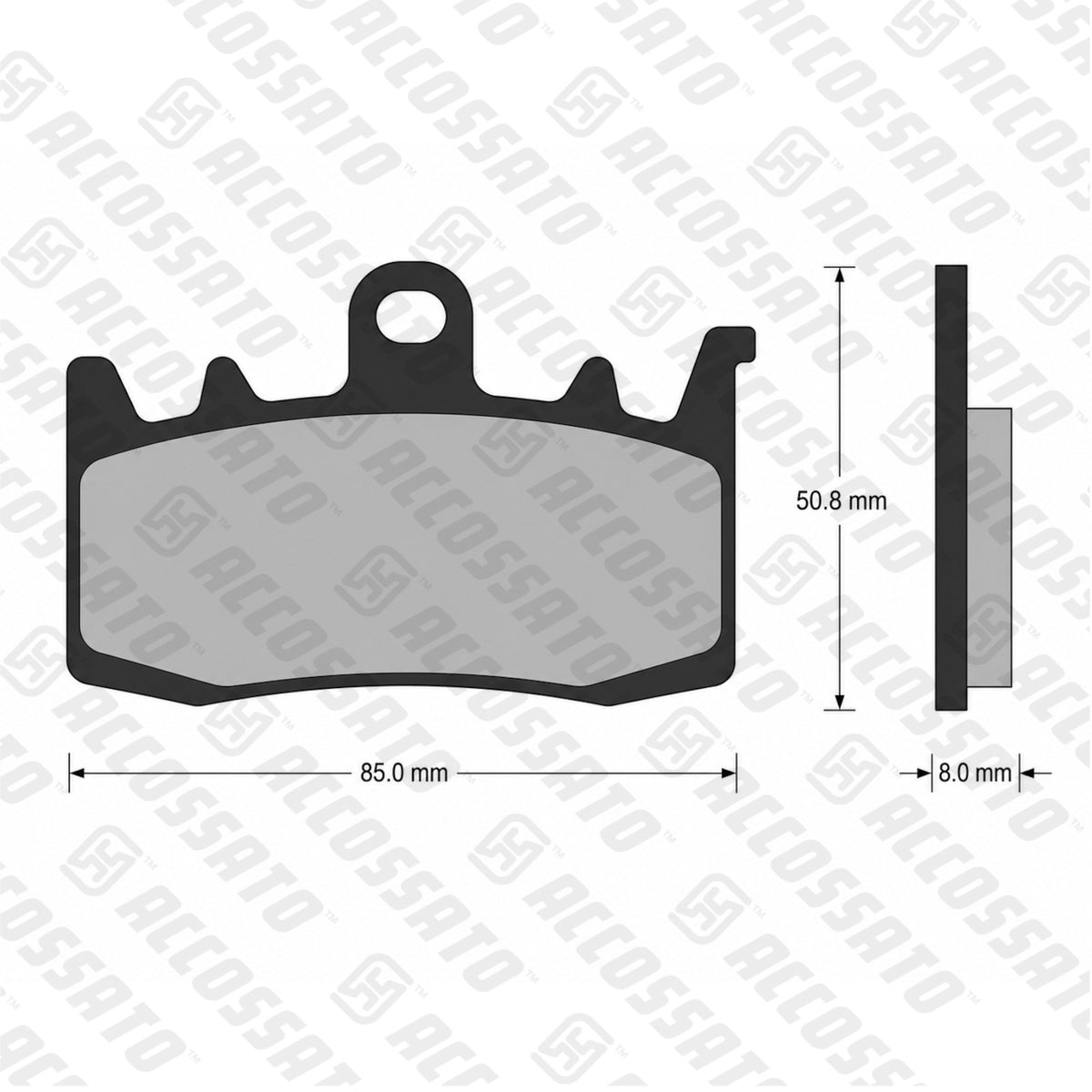 Pastiglie freno per Aprilia, Benelli, Ducati, Harley Davidson, Kawasaki marca Accossato codice AGPA177