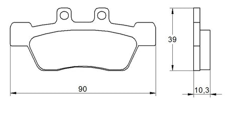 Pastiglie freno per Yamaha marca Accossato codice AGPA183