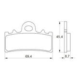Pastiglie freno per KTM marca Accossato codice AGPA184