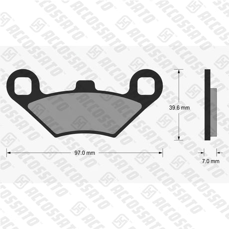 Pastiglie freno per Polaris marca Accossato codice AGPA189