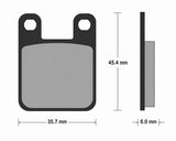 Pastiglie freno per Aprilia, Yamaha marca Accossato codice AGPA18