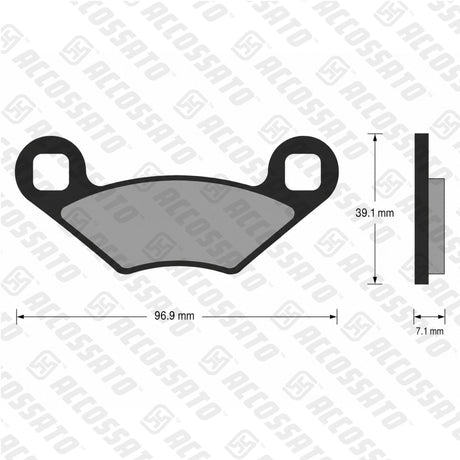 Pastiglie freno per Polaris marca Accossato codice AGPA190