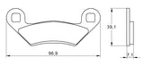 Pastiglie freno per Polaris marca Accossato codice AGPA190