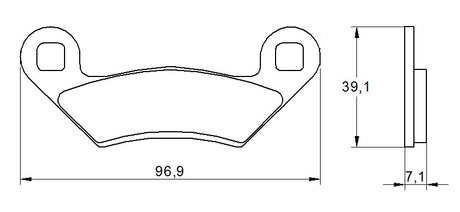 Pastiglie freno per Polaris marca Accossato codice AGPA190