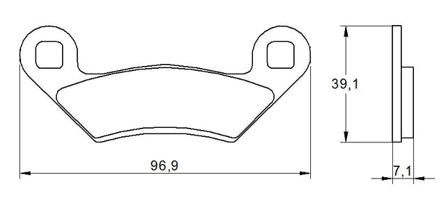 Pastiglie freno per Polaris marca Accossato codice AGPA190