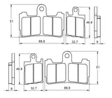 Pastiglie freno per Honda marca Accossato codice AGPA193