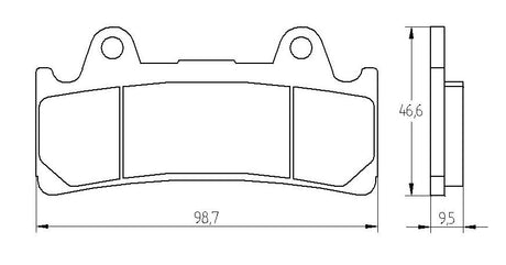 Pastiglie freno per Yamaha marca Accossato codice AGPA196
