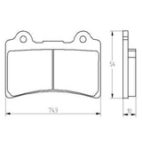 Pastiglie freno per Yamaha marca Accossato codice AGPA197