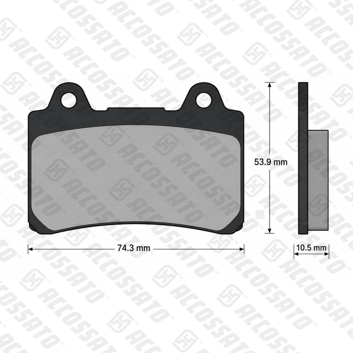 Pastiglie freno per Yamaha marca Accossato codice AGPA197